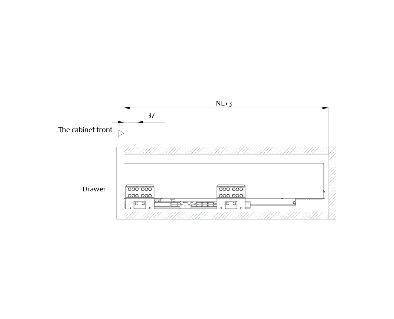 Cemux Slimpro Series 84mm Height ‘a Slimline Soft Close Drawer System Elegant Hardware