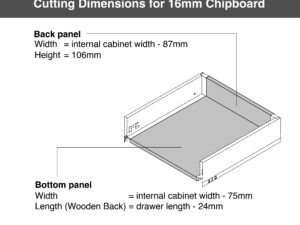 T_Cutting Dimensions for 16mm Chipboard T_Cutting Dimensions for 16mm Chipboard